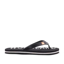 Woodland Men's Black Flip Flops-picture-18