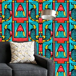 ArtzFolio Printed UV-Resistant Anti-Bacterial Abstract Geometric PatternPeel & Stick Wallpaper-image-98