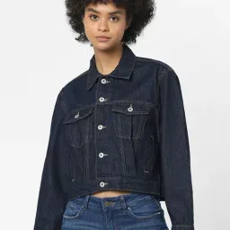 Only Navy Full Sleeves Denim Jacket-picture-10