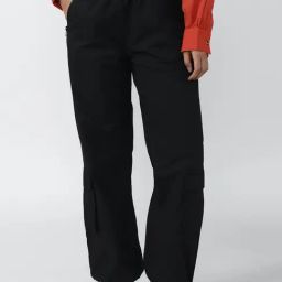 Forever 21 Black Regular Fit Elasticated Pants-image-42