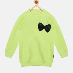 Kiddopanti Kids Green Embellished Full Sleeves Sweatshirt-image-34