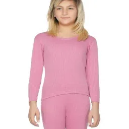 Bodycare Kids Fuchsia Pink Cotton Regular Fit Full Sleeves Thermal Top-image-70