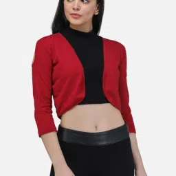 Cation Maroon Full Sleeves Shrug-22