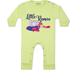 Arvesa Kids-Unisex Yellow Cotton Rompers-picture-29