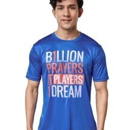 The Souled Store Blue Regular Fit Sehwag: 1 Dream Sports T-Shirt-image-98