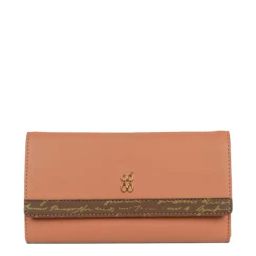 Baggit Tan Solid Tri-Fold Wallet for Women-image-80