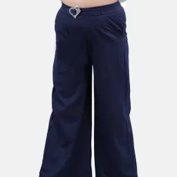 Kiddopanti Kids Navy Solid Pants-image-34