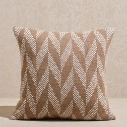 Westside Home Brown Chevron Printed Cushion Cover-image-38