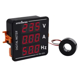 amiciSense 3 In 1 AC Voltmeter Ammete Digital Meter 120 Amp 50-500 V Voltage Tester With Frequency And Current Test-15