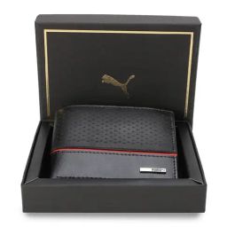 Puma Black & Red Perforated Bi-Fold Wallet-picture-48