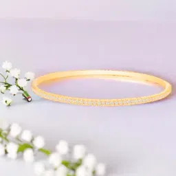 Zavya Elegant 925 Sterling Silver Gold Plated Bangles-image-14