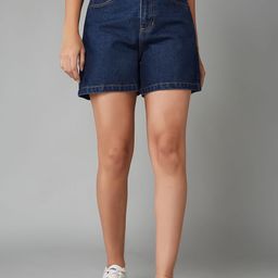 DOLCE CRUDO Women High-Rise Denim Shorts-picture-37
