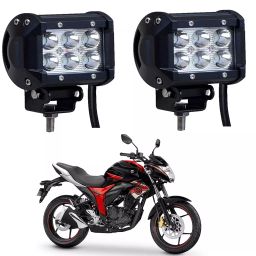 Cartronics 18W 6 Led Aluminum Bar Light/Fog Light for Suzuki Gixxer-33
