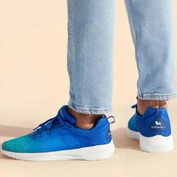 Neemans Men's Colourblocked Aqua Blue Running Shoes-image-32