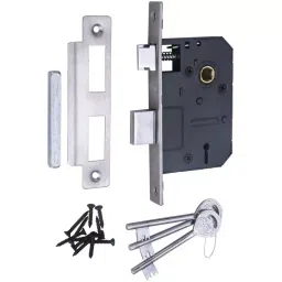 Atom Iron Multicolor Door Handle Lock Set, WIH607B/AL-2 image 5