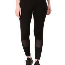 Vector X Black Slim Fit High Rise Tights-32