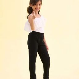 Go Colors! Kids Black Slim Fit Leggings-picture-33