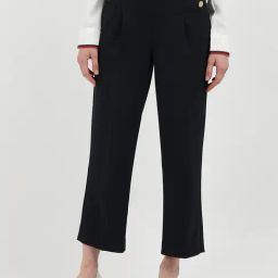 TOMMY HILFIGER Black Relaxed Fit Mid Rise Pants-picture-26