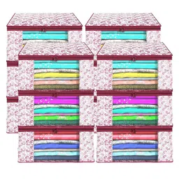 Kuber Industries Maroon Set of 6 Regular Drawer Organiser Organisers-21