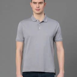 Red Tape Grey Cotton Regular Fit Polo T-Shirt-image-79