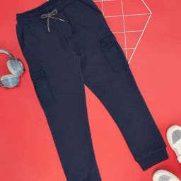 YU by Pantaloons Kids Navy Regular Fit Joggers-image-77
