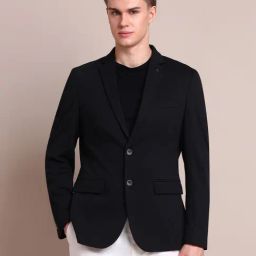 Arrow Black Regular Fit Blazer-image-57