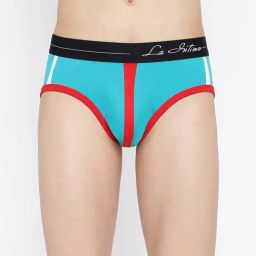 La Intimo Teal Blue Comfort Fit Briefs-image-18