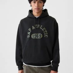 GAP Black Regular Fit Graphic Sweatshirt-image-25
