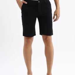 Showoff Navy Slim Fit Printed Shorts-picture-25