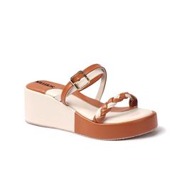 Killer Colourblocked Wedge Sandals with Bows image 4