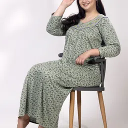 CHUI MUI Printed Maxi Nightdress-picture-21