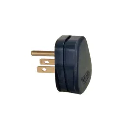 Kundip 3 Pin Plug Top Flat USA Black, K-97-31
