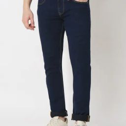 Spykar Blue Cotton Slim Fit Jeans-image-57