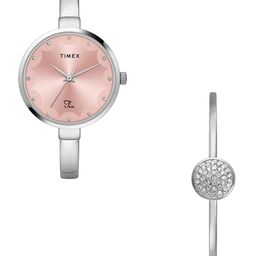 Timex Women Brass Embellished Dial & Straps Analogue Watch TWEL18500-image-76