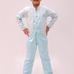 BAESD Boys Self Design Jodhpuri Two-Piece Suit-image-47