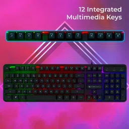 Zebronics Wired Gaming Keyboard Multi Color LED Modes 104 Keys, ZEB-Transformer K1 image 2