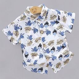 DANGAR Unisex Kids Premium Floral Opaque Printed Casual Shirt-image-70