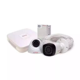 CP Plus 2MP White & Black Dome & Bullet HD Camera & 4 Channel Digital Video Recorder Kit-45