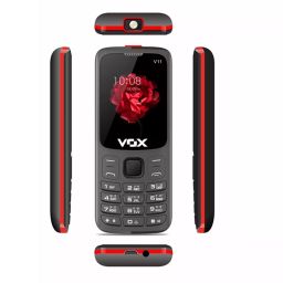 Vox 1.8 inch Display 800 mAh Battery Dual Sim Red Keypad Mobile, V11 image 4