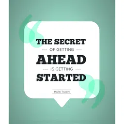 Inephos Sea Green & White Typography Printed Wall Stickers-26