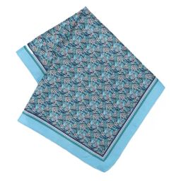 Peter England Sky Blue Printed Pocket Square-image-18