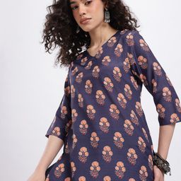 Anouk Rustic Ethnic Motifs Printed V-Neck Kurti-picture-38