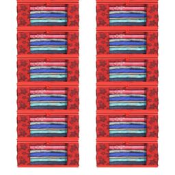 AMAK INC Red Fabric Multi-Utility Wardrobe Organisers-picture-48