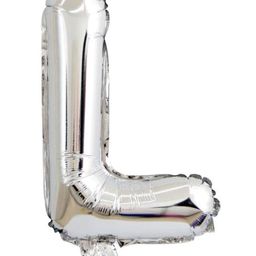 Bubble Trouble English Alphabet Letters Foil Letter Balloons for Party Decoration Letter L - Silver-image-58