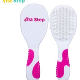 1st Step BPA Free Brush And Comb Grooming Set - Pink And White-1