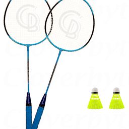CLOVERBYTE Premium 2 Badminton Rackets With 2 Nylon Shuttles -May Vary In Colour-23