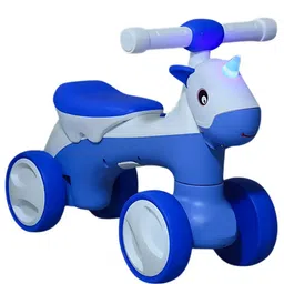 JoyRide 2 in 1 Unicorn Horse Tricycle for Kids with Balance Bike Mode | Music & Light | Manual Push Bike for Kids | 1-5 Years Tricycle-image-22