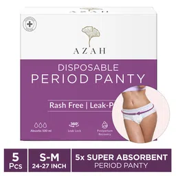 Azah Disposable Period Panty for Women Heavy Flow ,Rash-Free | 12 Hrs Protection [S-M, Pack of 5]-picture-14