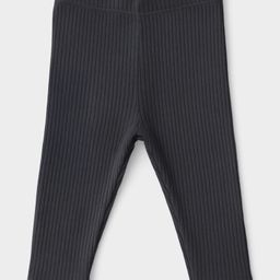 Mi Arcus Cotton Elastane Knit Pleated Leggings - Grey-image-33
