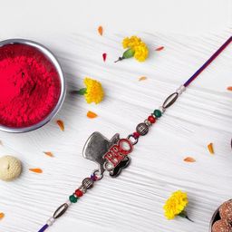Ziory Men Thread And Metal Bro with Hat and Moustache Rakhi-image-33